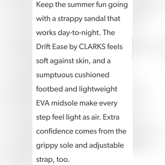 Clarks Cloud Steppers Drift Ease Wedge Sandals. Ladies Size 7 - Picture 12 of 12